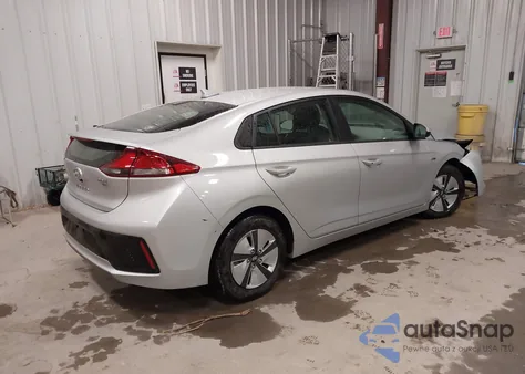 2017 Hyundai Ioniq Hybrid Blue from USA, damaged, VIN KMHC65LCXHU057496